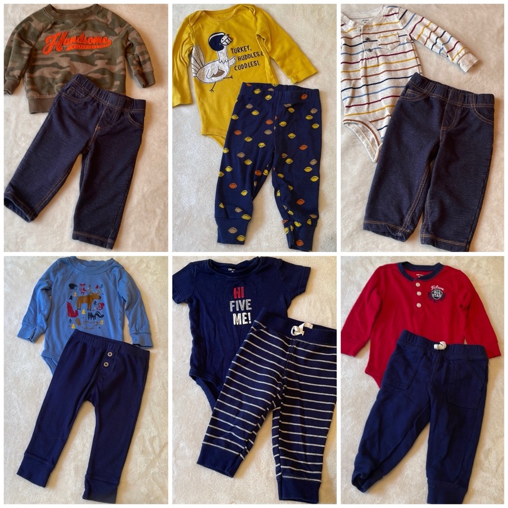💚 Carters Outfits (7) Size 9 Months